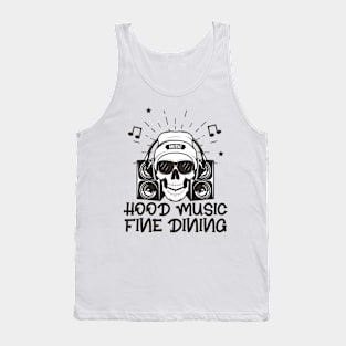 Funny Hood Music and fine dining Tank Top